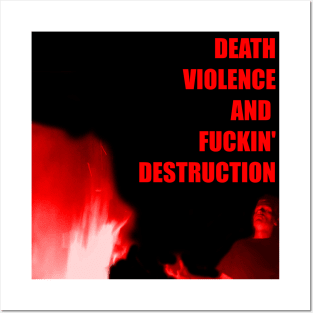 Death Violence and Destruction Posters and Art